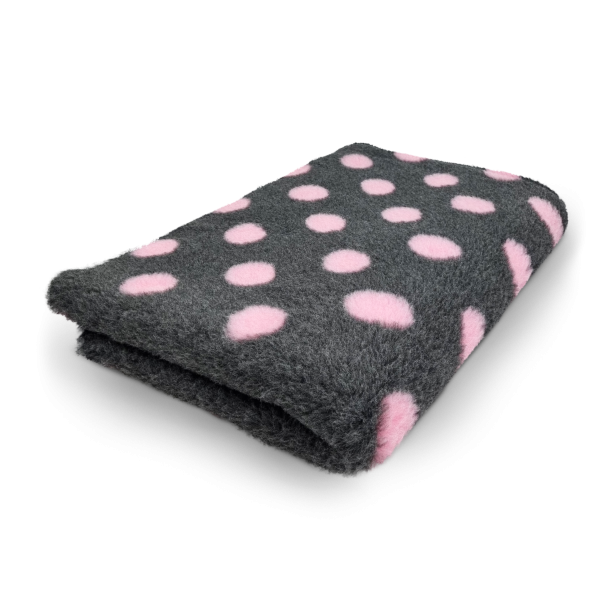 Vet Bed - Hundedecke - hypoallergen - nozzle - anthrazit-pink - div. Größen