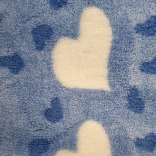 Vet Bed - Hundedecke - hypoallergen - heart blue - div. Größen