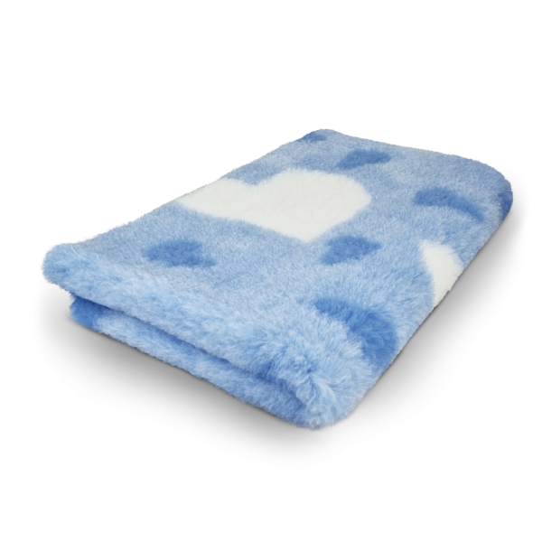 Vet Bed - Hundedecke - hypoallergen - heart blue - div. Größen