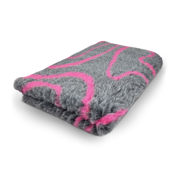 Vet Bed - Hundedecke - hypoallergen - anthrazit-fuchsia - div. Größen
