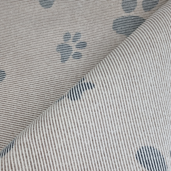 Vet Bed - Hundedecke - hypoallergen - antirutsch - Pfotendruck hellbraun - div. Größen