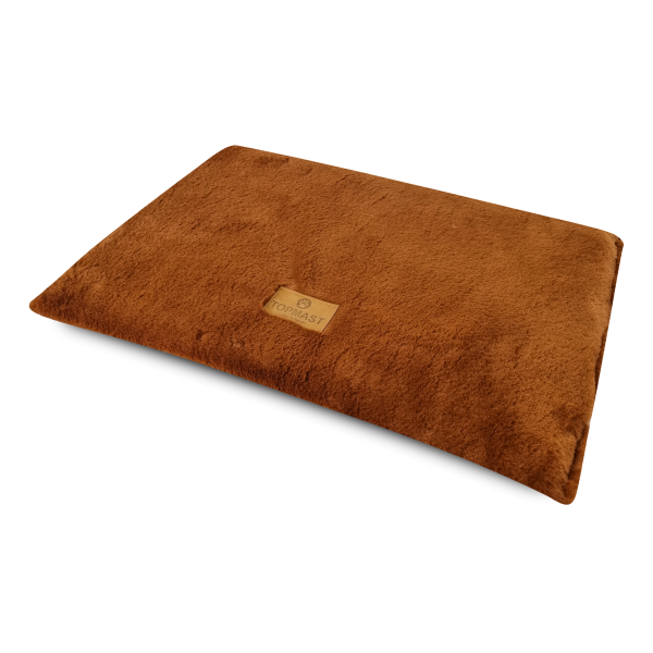 Hundematte - Hundedecke - Fleece - weiche Faserfüllung - dänisch braun - div. Größen