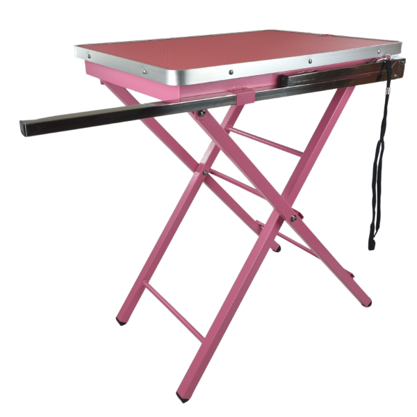 Trimmtisch für Hunde - rosa - 1 Pflegearm - Anti-Rutsch - 60x45x82 cm