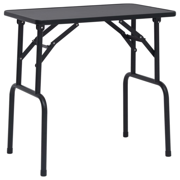 Trimmtisch für Hunde - schwarz - 1 Pflegearm - Anti-Rutsch - 81x46x76 cm