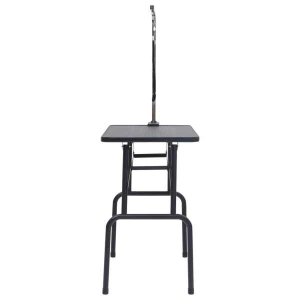 Trimmtisch für Hunde - schwarz - 1 Pflegearm - Anti-Rutsch - 81x46x76 cm