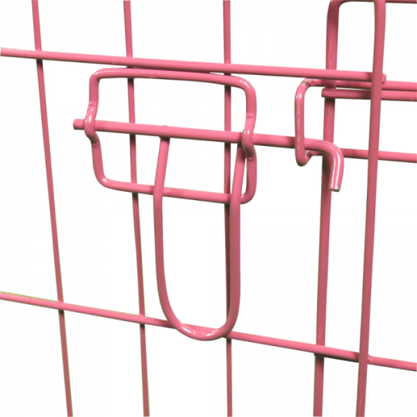 Welpenlaufstall - Metall - rosa beschichtet - 560x60 cm