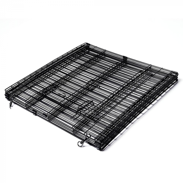 Welpenlaufstall - Metall - schwarz beschichtet - 560 cm - div. Höhen