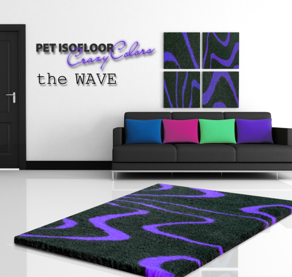 Hundematte Pet Isofloor SX - rutschfest - wave purple - div. Größen