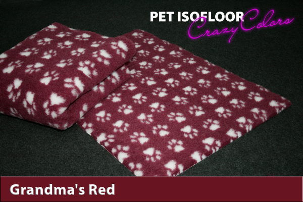Hundematte Pet Isofloor SX - rutschfest - red - div. Größen