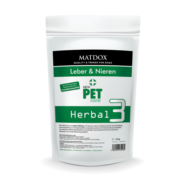 PetCare Kräutermischung Hund - Leber & Nieren Kräutermischung - 230g