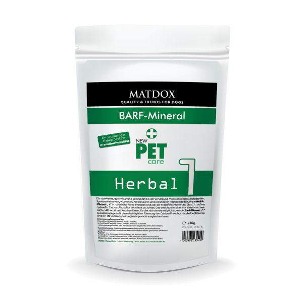 PetCare Kräutermischung Hund - BARF Mineral Kräutermischung - 230g