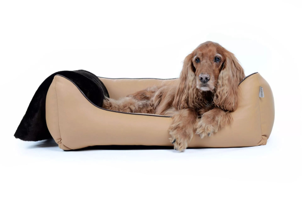 World Kunstleder Hundebett - div. Farben + Größen