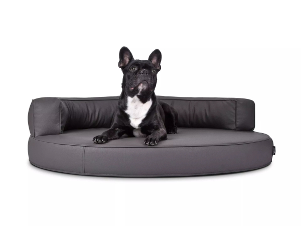Atlanta Kunstleder-Premium Hundebett - div. Farben + Größen