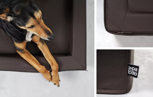 Harko Kunstleder - Premium Hundebett - div. Farben + Größen