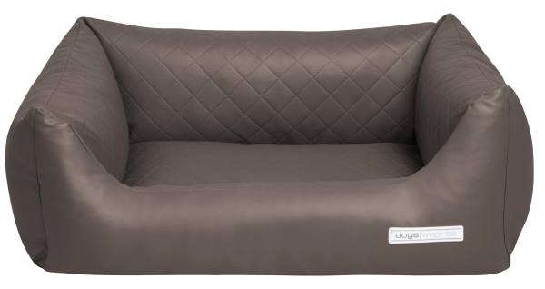 Dogsfavorite orthopädisches Hundebett Paris - gestepptes Kunstleder - div. Größen und Farben